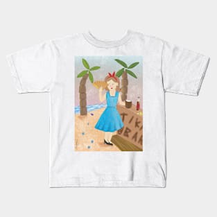 At the beach Tiki bar Kids T-Shirt